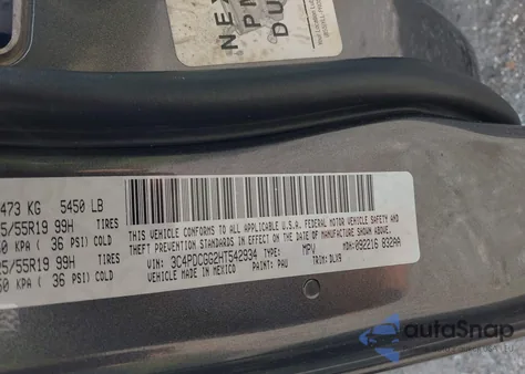 2017 Dodge Journey Crossroad Plus from USA, damaged, VIN 3C4PDCGG2HT542934